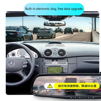 10 cm Dotykový Displej Auto spätné zrkadlo jazdy záznamník predné a zadné Duálny Objektív HD s otáčanie obrazu, elektronické pes Auto