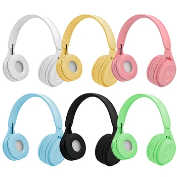 Deti Bluetooth 5.0 Bezdrôtový Headset Nastaviteľné Skladacie Stereo Over-Ear Slúchadlá Slúchadlá Hifi Prehrávač Hudby S Mikrofónom