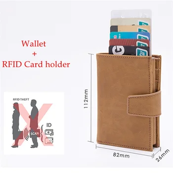 ZOVYVOL 2020 Nový Štýl RFID Držiteľa Karty A Minimalistický Peňaženky Kovové Muži Ženy Jedno Pole Hliníkové Blokovanie Držiteľa Karty