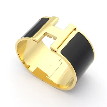 Veľkoobchod náramok značky vysokej kvality náramok jemné šperky široký 33 mm titánovým smaltom putá šperky prekrásny náramok wristlet