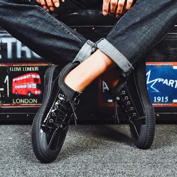 Nové Módne trendy vychádzkové topánky Zapatillas Hombre športové topánky pánske členkové topánky Masculino Adulto priedušná vulkanizovanej topánky