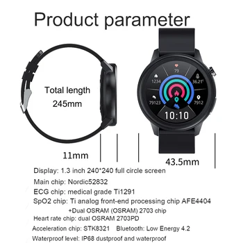 EKG PPG Smart Hodinky Mužov Android IOS Smartwatch Ženy Hodinky srdcovú frekvenciu a Krvný Tlak Monitor E80 Športové Fitness Tracker