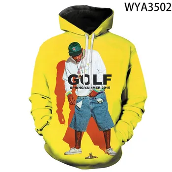Golf Wang Plagát Tyler, The Creator 3D Hoodies Muži, Ženy, Deti Zábavné Skate Cherry Bomba, Mikiny Hip Hop Streetwear Pulóver