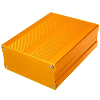 1Pcs Hliníkový Rámček Zlatá Farba Lisovaných Krytu Prípade Elektronického Projektu Doska Box DIY Nástroj Prípade 100x76x35mm