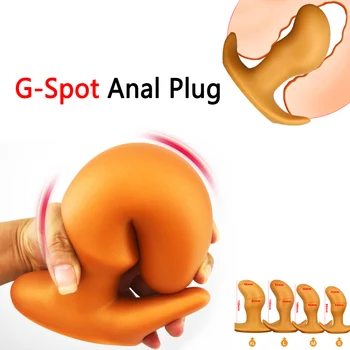 G-Spot Obrovský Análny Plug, Mäkké Zadok Plug Vaginálne Riti Dilator Masáž Prostaty Erotické Gay Análny Sex Hračky Pre Ženy Muži