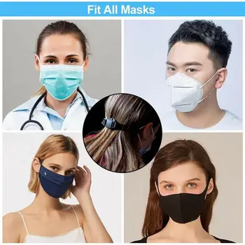 Vonkajšie Nastaviteľné Bezpečné Maska Viazať Pružnosť Popruh pre Ochranu Vášho Nosa a Ucha Stanovenie Ucho Slučky Prachotesný Suppies