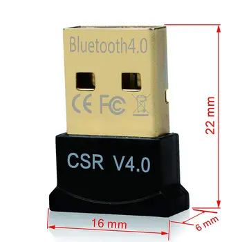 Bezdrôtový Mini USB Bluetooth 4.0 Dongle Adaptér Zvuk Hudby Vysielač, Prijímač Pre PC Počítač