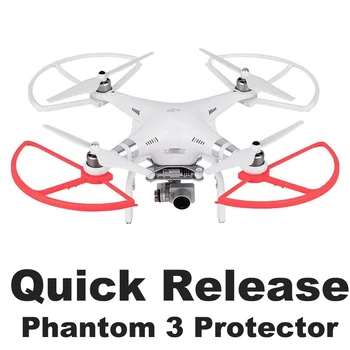 4PCS Rýchle Uvoľnenie Vrtule Chránič Stráže pre DJI Phantom 3 Phantom 2 Drone Čepeľ Nárazníka Rekvizity Ochranné Krídla Náhradných Dielov