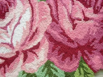 Doprava zadarmo ručné 4 rose umenie koberec pre spálne/nočné umenie koberec romantické ruže