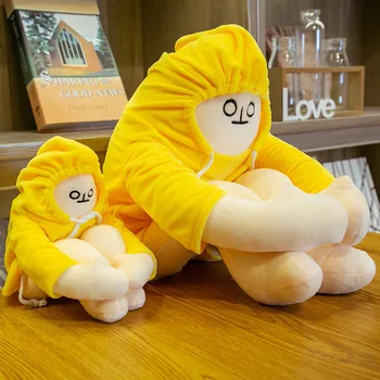 18-65 cm WOONGJANG Bábiky, Plyšové Banán Muž Hračka Žltá Kórea Populárne Upokojiť Bábiky Narodeninám Darčeky pre Deti Baby Banán Muž