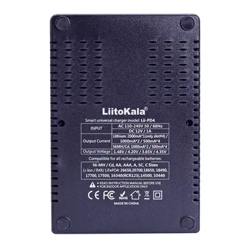 Liitokala Lii-402 Lii-PD4 nabíjačka batérií, nabíja 18650 3,7 V 3.2 V 3.85 V 26650 14500 21700 16340 25500 lítiová batéria NiMH