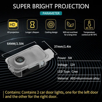 Pre Subaru Logo Laserový Projektor Ghost Light LED Dvere Auta Vitajte Lampa pre LESNÍK OUTBACK XV LEGACY IMPR Auto Znak dc svetlo Nové
