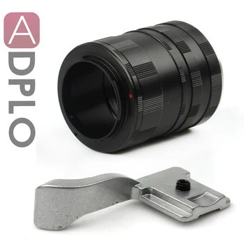 Pixco Oblek Pre Fujifilm Makro Predĺženie Trubice X-Pro 1 X-E1 X-M1 Fuji FX X mount Kamery + Palec Hore Grip(strieborný)