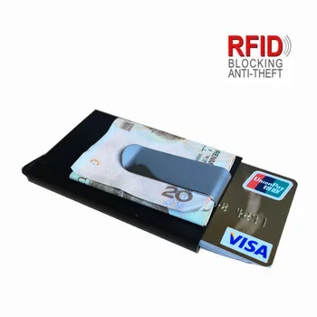 Hliníkové banková karta package kreditnej karty, peňaženku rfid štít kartu nastaviť krabica dokument package kovové peňaženky podnikania držiteľa karty
