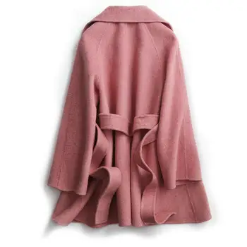 Jeseň Zima Vlny Kabát Ženy Elegantné Vlna Ženy Vlnené Kabát pre Krátke Dámy Dve Tlačidlo Topy Kabát Casaco Feminino