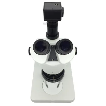 Priemyselné Trinocular Stereo Mikroskopom 7X-45X Lupa Mikroskop LED Prsteň Svetla 5MP USB Digitálny Fotoaparát Okulára PCB Inšpekcie