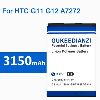 BG32100 Batérie Pre HTC Incredible S G11 Desire S G12 A7272 Desire Z S710E A7272 A9393 S710d 3150mAh Náhradné Batérie Telefónu