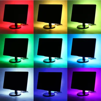 Non Vodotesný/Vodotesné 0.5/1/2/3/4/5M 5V USB LED Pásy Svetlo RGB 5050 String Lampa TV Späť na Osvetlenie Auta S Diaľkovým ovládaním