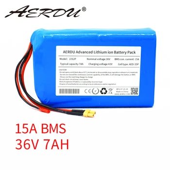 AERDU 36V 7Ah 10S2P 450Watt 18650 li-ion batéria JST XT30 42V elektrický skúter jednokolky klince 15A BMS m365 pro Rozšíriť rozsah