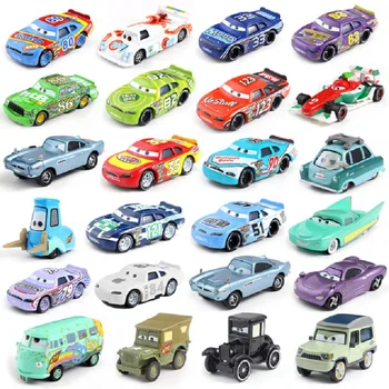 Disney Pixar Auto 3 Lightning McQueen Racing Rodina Rodina 39 Jackson Búrka Ramirez 1:55 Die Cast Kovové Zliatiny, detské autíčka