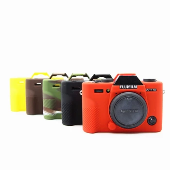 Mäkké silikónové puzdro Rám Skin Protector pre Fujifilm Fuji X-X T10-T20 XT10 XT20 Mirrorless Fotoaparátu
