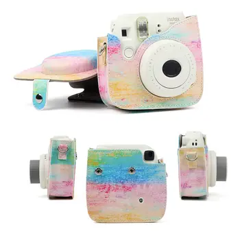 Fujifilm Instax Mini Kamera Prípade Taška PU Kožený obal s Popruhom cez Rameno Pre Instax Mini 9 Mini Mini 8 8+ Instant Filmové Kamery