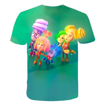 V lete roku 2020 Opravy, detské Oblečenie Voľné A Pohodlné Chlapci T-Shirt Nové 3D Roztomilé dievčatá T-Shirt 4-14T