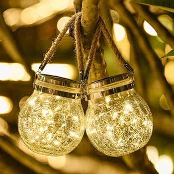 Zavesenie Solárneho String Víla Svetlo Jar Svetlá LED Záhradné Dekorácie Nepremokavé