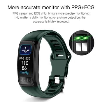 EKG PPG Smart Kapela AI Správa Srdcovej frekvencie, Krvného Tlaku Monitor Smart Náramok Mužov Nepremokavé Predpoveď Počasia Šport Náramky