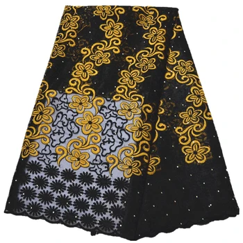 Najnovšie francúzskej čipky textílie 2019 vysoko kvalitné textílie, čipky s kamienkami čiernej a bielej nigérijský afriky čipky textílie textílie afriky