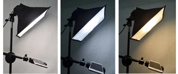 LED Svetlo Vyplniť Lampa Reflektor Softbox Stojan Stolový Držiak Boom Arm Telefón Live Video Streľba Tabuľka Photo Studio Photography