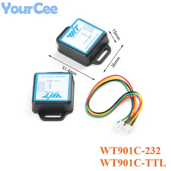 WT901C-232/TTL Deväť-os MPU6050 Akcelerometer Senzor Senzor Elektronický Gyroskop Postoj Uhol Senzor 3.3-5V