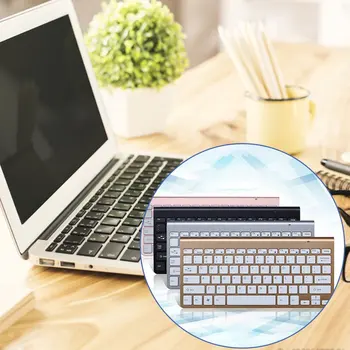 Prenosné Bezdrôtové Klávesnice pre Mac Notebook Laptop, TV box 2.4 G Mini Klávesnice, Myši Nastaviť Kancelárske potreby pre systém IOS, Android Win 7 10