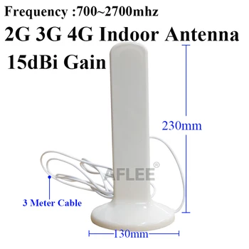 AFLEE 28dBi 4G Antény 700~2700mhz Všesmerového Vonkajšie Vnútorné 4G Antény 15 m Kábel pre 2G, 3G, 4G Mobilný Signál Booster