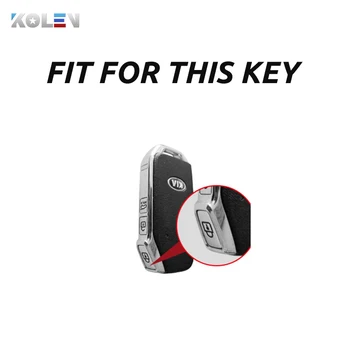 Kožené Auto Diaľkové Tlačidlo Prípade Keychain Kryt Pre Sportage R GT Stinger GT Sorento Cerato Forte Cees 2018 2019 Smart Key Protector