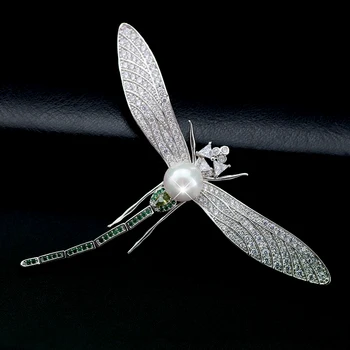 Krásne Dragonfly Brošňa pre Ženy, Dievča Drahokamu Hmyzu Broach Vintage Svadobné Kytice Šatku Hmyzu Brošňa Pin Luxusný Darček