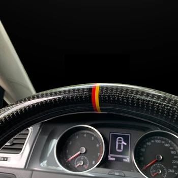Carbon fiber volant Pre MK7.5 GLAXAY R Pre Volkswagen Golf MK7 Obklopený perforovaný kožený volant montáž