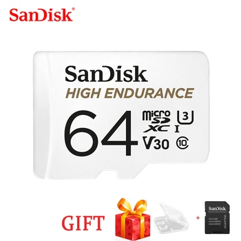 SanDisk Vysoká Odolnosť Video Monitorovanie 32GB 64GB 128 gb kapacitou 256 GB MicroSD Karty SDHC/SDXC Class10 TF Karta pre Video Monitoring