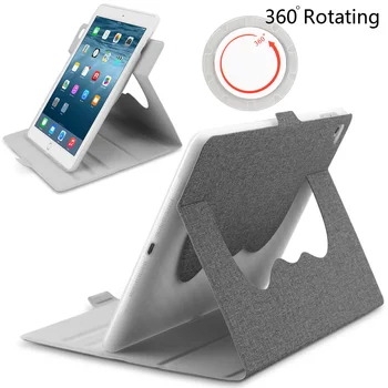 Nové puzdro pre iPad Pro 10.5 palec, ZVRUA 360 Rotujúce stenty viaceré vizuálne uhly Tablet Smart Cover Pre A1701 A1709