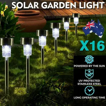 16PCS Mini Solárne Záhradné Osvetlenie, Vonkajšie Solárne Cesty, Osvetlenie Vonkajšie Krajiny Bodové Svetlá pre Villa Garden Park Balkón
