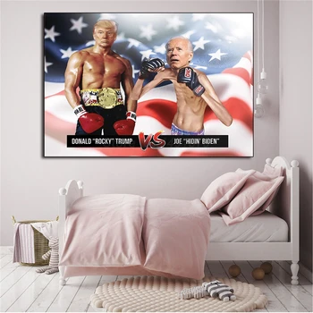Donald Trump Vs Biden Maľovanie Prezidentských Volieb Hlasovanie Plagáty A Tlačí Na Steny Umenie Fotografie Pre Obývacia Izba Domova