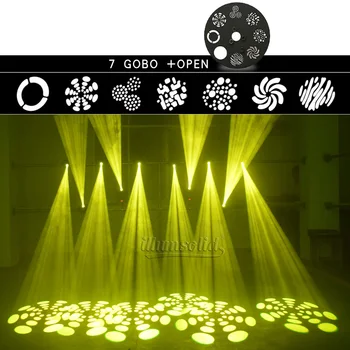 4Pcs Mini 60w Pohyblivé Hlavy Svetla Dmx DJ Vybavenie GOBO Fáze Účinok Pozornosti Na Disco Osvetlenie