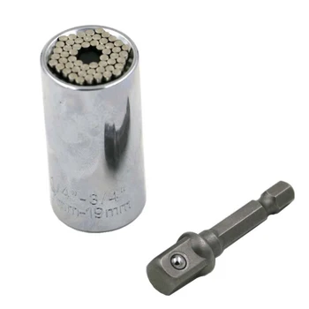 Momentový Kľúč Head Set Socket Rukáv 7-19 mm elektrická Vŕtačka Ratchet Priechodky Kľúč Multifunkčné Náradie