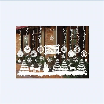 Vianočné Samolepky na Stenu PVC Snowflake Elektrostatické Okno Nálepky Deti Izba Dekor stylistom, Domova Pre Nový Rok tapety