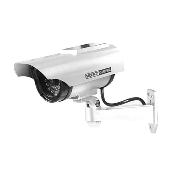 Solárne Nepremokavé Figuríny Falošné CCTV Kamery alebo Vnútorné Realisticky Falošné Kamery pre Bezpečnosť s Blikajúce LED pre Vonkajšie LESHP