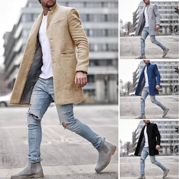 ZOGAA Značky mens kabát 2020 Bežné kabát 4 farby mužov zimné kabáty formálne mens zákopy srsti bunda plus veľkosť S-3XL ping