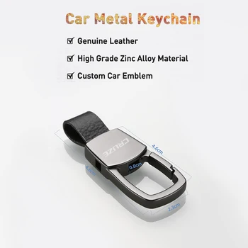 Pre Chevrolet Cruze 2011-2018 2019 2020 Auto Príslušenstvo, Nové Kožené Auto Keychain Dekoratívne Krúžok Na Auto Logo Zliatiny Keyring
