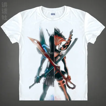 Japonský Zabiť la Zabiť anime t-shirt anime Ryuko Matoi Goku Uniformy bavlnené tričko Cosplay Kostýmy anime oblečenie