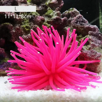 Akvarijné dekorácie akvárium Silikón Coral Anemone Rastlín morský ježko Dekorácie Podvodné Krajiny Ornament dodávky