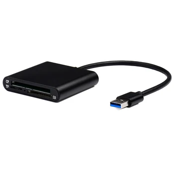3-v-1, USB 3.0, CF, SD, Micro SD/TF Čítačka Pamäťových Kariet Vysokej Rýchlosti Pre PC, Notebook